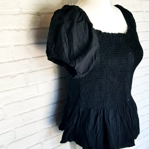 Black Plus Size Top - Picture 4 of 5